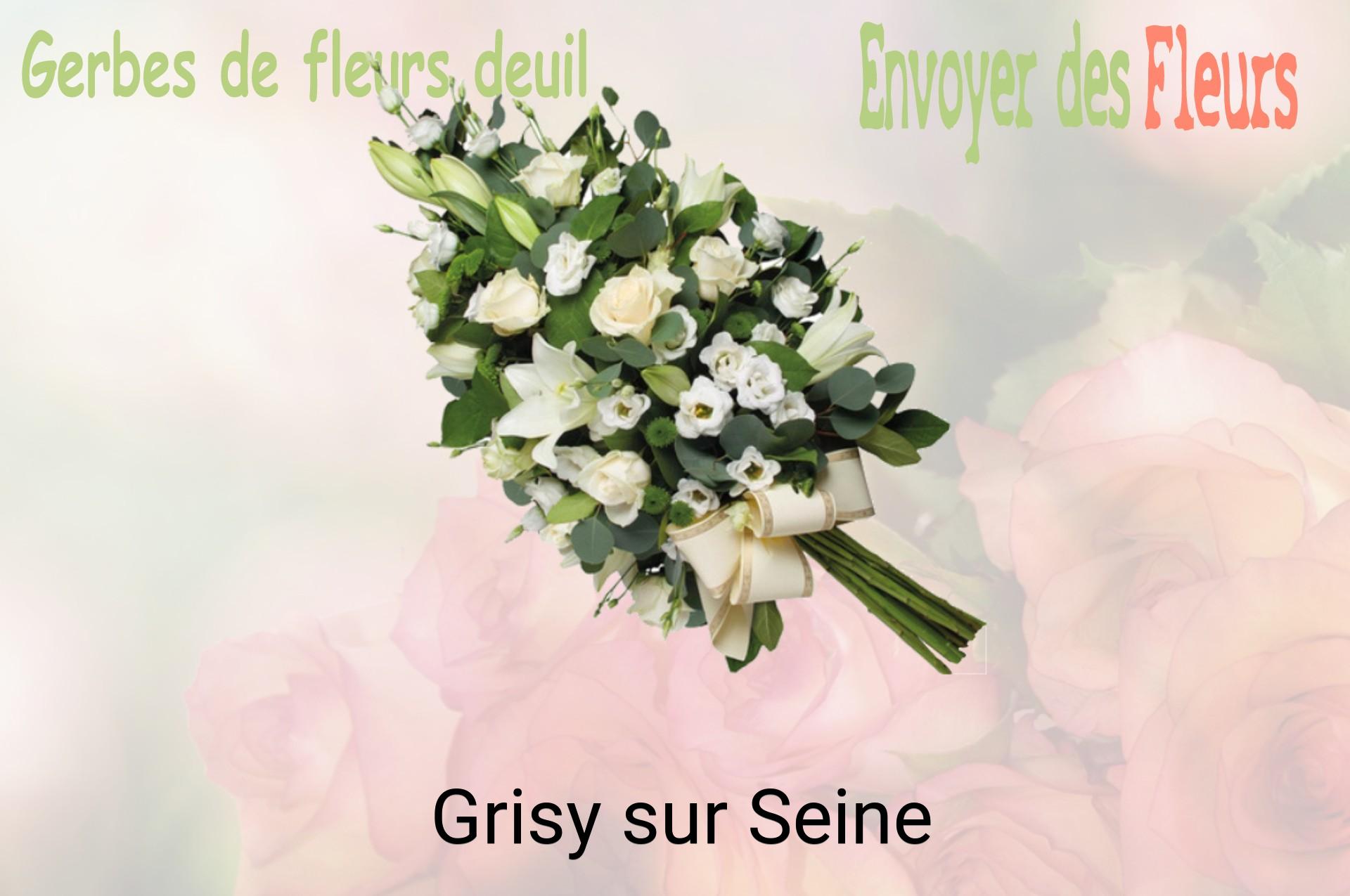 Gerbe de fleurs de deuil livrée à Grisy-sur-Seine